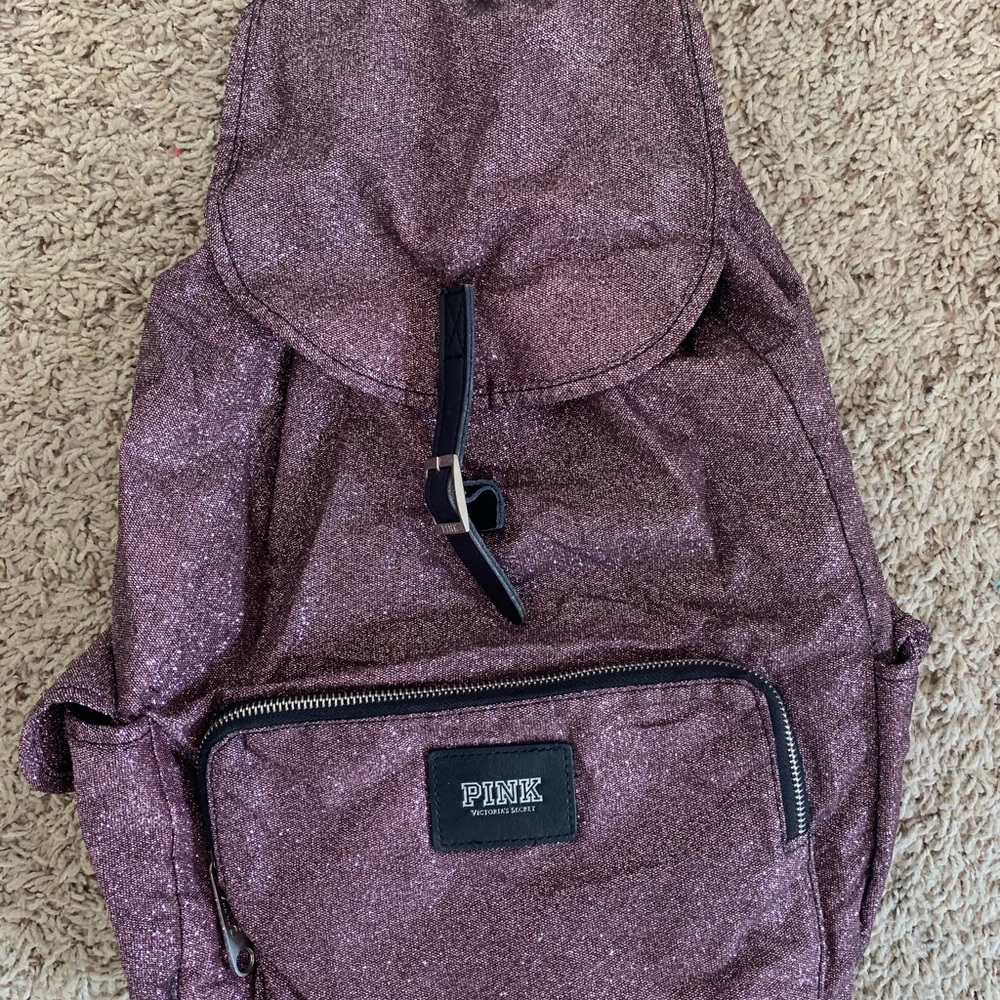 VS PINK glitter backpack